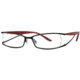 LAmy LeafUS 1010 Progressive Prescription Eyeglasses - Frame Black/Red, Size 52/16mm LYLEAFUS101003
