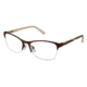 LAmy Lydie Bifocal Prescription Eyeglasses - Frame MATTE BROWN, Size 50/16mm LYLYDIE02