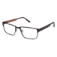 LAmy NU005 Single Vision Prescription Eyeglasses - Frame BLACK, Size 55/17mm LYNU00501