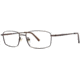 LAmy Port 413 Single Vision Prescription Eyeglasses - Frame Brown/Gold, Size 54/17mm LYPORT41302