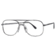 LAmy Westport Progressive Prescription Eyeglasses - Frame Gunmetal, Size 57/15mm LYWST0F264-555U01