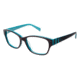LAmy Zoe Bifocal Prescription Eyeglasses - Frame Chestnut/Teal, Size 53/15mm LYZOE02