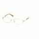 Laura Ashley Tracy SELA TRAC00 Single Vision Prescription Eyeglasses - Gold SELA TRAC005435 GO