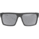 Leupold Becnara Sunglasses, Matte Black/Gloss Black Frame, Square Shadow Gray Flash Lens, Polarized, Regular-Wide, 179102