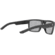 Leupold Becnara Sunglasses, Matte Black/Gloss Black Frame, Square Shadow Gray Flash Lens, Polarized, Regular-Wide, 179102