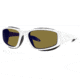Liberty Sport Suns SNOWBLAZER 1Protective Eyewear Shiny Pearl White Frame,Amber w blue flash Lens, Unisex SNOW1SPWH5919130SCL