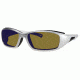 Liberty Sport Suns SNOWRIDER Protective Eyewear Shiny Chrome Frame,Amber w blue flash Lens, Unisex SNOWRDSHCH6017130SCL