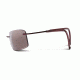 Maui Jim Little Beach Sunglasses w/ Burgundy Frame and Maui Rose Lenses - R515-07, Side View