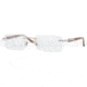 Luxottica LU1380 Progressive Prescription Eyeglasses 0030-5217 - Silver 