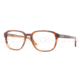 Luxottica LU3207 Single Vision Prescription Eyeglasses C226-5218 - Light Striped Havana Frame, Demo Lens Lenses