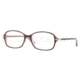 Luxottica LU4335 Progressive Prescription Eyeglasses C518-5317 - Plum on Pink Frame, Demo Lens Lenses