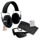 Macks Double Up Safety Kit, Black Earmuffs, Smoke Safety Glasses MK4460