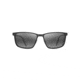 Maui Jim Cut Mountain Polarized Square Sunglasses, Black Frame, Neutral Grey Lens, Black 532-2M