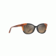 Maui Jim Ilima Polarized Cat Eye  Sunglasses,Gloss Black with Bourbon Tortoise,HCL Bronze Lens HS759-59B