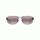 Maui Jim Ohia Polarized Rectangular  Sunglasses,Satin Dark Gunmetal/Burgundy,Maui Rose Lens R703-02S