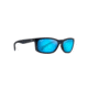 Maui Jim Puhi Polarized Square Sunglasses, Translucent Navy Blue Frame, Blue Hawaii Lens, Translucent Navy Blue B785-08A