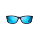 Maui Jim Puhi Polarized Square Sunglasses, Translucent Navy Blue Frame, Blue Hawaii Lens, Translucent Navy Blue B785-08A