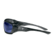 MCR Safety ForceFlex FF1 Series Safety Glasses, Lenses Molded Into Flexible TPU Frame, Blue Diamond Mirror, One Size, FF128B