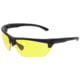 MCR Safety Tier1 T123 Tactical Gear Safety Glasses, Matte Black Frame, Amber MAX6 Superior Anti-Fog Lens, One Size, T12314P