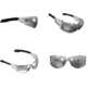 Mechanix Wear Type-N Safety Glasses, Black Frame with Silver Lens VNS-11AD-PU