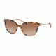 Michael Kors ABI MK2052 Sunglasses 315513-55 - Peach Tort Frame, Brown Gradient Lenses
