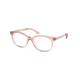 Michael Kors AMBROSINE MK4035 Single Vision Prescription Eyeglasses, 53mm, Translucent Mulberry, MK4035-3689-53-SV