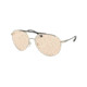 Michael Kors ANTIGUA MK1041 Bifocal Prescription Sunglasses, 60mm, Shiny Pale Gold, MK1041-101473-60-BI