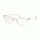 Michael Kors CAPTIVA MK4054 Prescription Eyeglasses, 52mm, Crystal Clear, MK4054-3105-52-SV