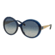Michael Kors MK2015BF Single Vision Prescription Sunglasses MK2015BF-30884L-58 - Lens Diameter 58 mm, Frame Color Blue-Gold