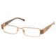 Miu Miu MU65EV SV Prescription Eyeglasses, Bronze Frame / 49 mm Prescription Lenses, 7FS1O1 4916