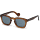 Moncler ML0009 Sunglasses - Shiny Light Brown Frame Color, Blue Lens Color