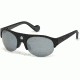 Moncler ML0050 Sunglasses - Matte Black Frame Color, Smoke Mirror Lens Color