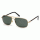 Mont Blanc MB513S Sunglasses - Shiny Endura Gold Frame Color, Green Lens Color