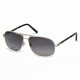 Mont Blanc MB513S Sunglasses - Shiny Palladium Frame Color, Gradient Smoke Lens Color