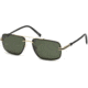 Mont Blanc MB658S Sunglasses - Gold Frame Color, Green Lens Color