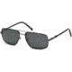Mont Blanc MB658S Sunglasses - Shiny Gumetal Frame Color, Smoke Lens Color
