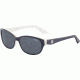 Morgan 207183 Sunglasses, Black On White Frame, Grey Lens, 207183-6913