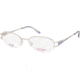 National NA0131 Eyeglass Frames - Shiny Light Nickeltin Frame Color
