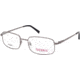 National NA0315 Eyeglass Frames - Shiny Gun Metal Frame Color