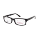 National NA0317 Eyeglass Frames - Shiny Black Frame Color