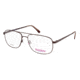 National NA0326 Eyeglass Frames - Shiny Dark Brown Frame Color