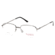 National NA0335 Eyeglass Frames - Shiny Gun Metal Frame Color