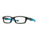 Oakley Crosslink Progressive Rx Eyeglasses OX8027-0453 802701-53 - Satin Black/Sky Blue Frame