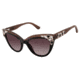 Nicole Miller Corsica Sunglasses - Frame BLACK/ROSE, Lens Color Dark Rose Gradient, Size 52/19mm NMCORSICA01