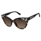 Nicole Miller Corsica Sunglasses - Frame TORTOISE/BLACK, Lens Color Dark Brown Gradient, Size 52/19mm NMCORSICA02
