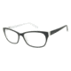Nicole Miller Garnet Eyeglass Frames - Frame BLACK/MARBLE, Size 55/16mm NMGARNET01