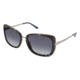 Nicole Miller Rachel Sunglasses - Frame Navy Tortoise, Lens Color Dark Grey Gradient, Size 56/19mm NMRACHEL03