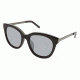Nicole Miller Roosevelt Sunglasses - Frame Black/Gunmetal, Lens Color Dark Grey Mirror, Size 51/21mm NMROOSEVELT01