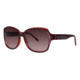 Nicole Miller Varick Sunglasses - Frame Deep Red, Lens Color Brown/grey Gradient NMVARICK03