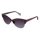 Nicole Miller Verdi Sunglasses - Frame PURPLE / HORN, Lens Color Dark Grey Gradient, Size 55/16mm NMVERDI03